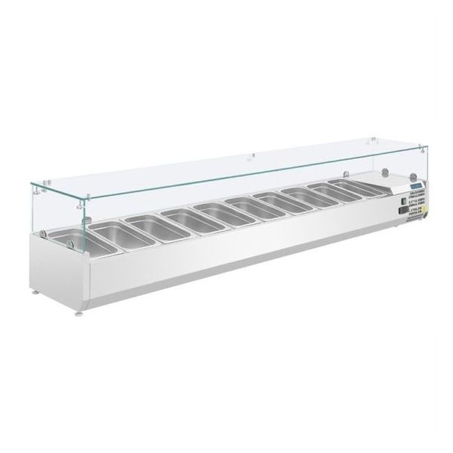 Polar Serie G aanrechtkoelvitrine voor 9x Gn1/3