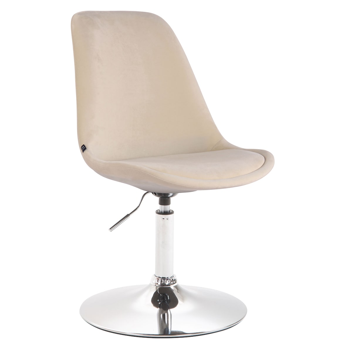 Esszimmerstuhl Maverick Samt creme/chrom