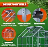 thumbnail of GARDEBRUK® Gewächshaus Aluminium 3,6m² mit Fundament 190x190cm inkl. Dachfenster