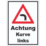 thumbnail of Aufkleber Achtung Kurve links A7 (74x105mm)