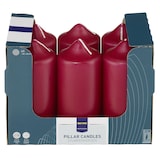 thumbnail of METRO Professional Candele a colonna, paraffina, 6,8 x 13 cm, circa 40 ore, bordeaux, 6 pezzi