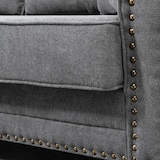 thumbnail of HOMCOM Sofá de 2 Plazas Tapizado en Poliéster con 2 Cojines 196x80,5x89 cm Gris