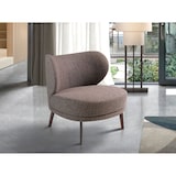 thumbnail of Angel Cerdá Fauteuil en tissu marron 5079C 82 x 84 x 76