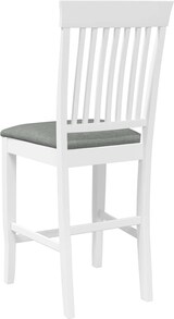 thumbnail of vidaXL Barhocker mit Kissen 2 Stk. Weiß Massivholz Gummibaum