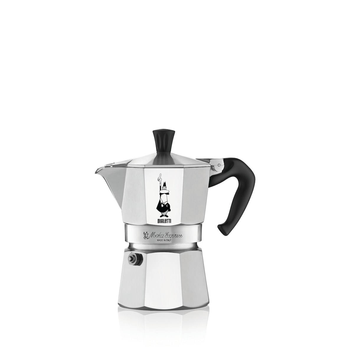 Bialetti Moka Express Espressokocher, Aluminium, 3 Tassen