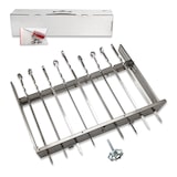 thumbnail of Mangal Kairat Schaschlik Grill mit 9er Spießdreher 230V Motor 10 Spieße