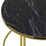 thumbnail of Helloshop26 - Mesa de centro redonda 50 x 80 cm mármore preto dourado 03_0008426