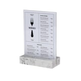 thumbnail of Tischaufsteller Europel A5 Polystone weiß 351021