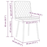 thumbnail of vidaXL Eetkamerstoelen 2 st fluweel zwart