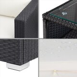 thumbnail of CASARIA® Polyrattan Lounge Set Melbourne schwarz/creme