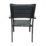 thumbnail of METRO PROFESSIONAL Stapelstuhl gepolstert mit Armlehne Lynx, Alu/Textilen-Bespannung, schwarz