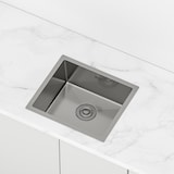 thumbnail of Gasfrit – Lavello da cucina da incasso per piano di lavoro in acciaio inox colore grigio, 1 vasca 470 x 410 mm