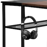 thumbnail of Secretária WORKSPACE H I preto/castanho hjh OFFICE