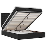 thumbnail of vidaXL Ottoman-Bett mit Matratze & LEDs Schwarz 140x190 cm Stoff
