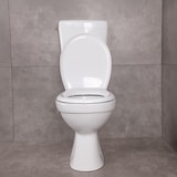thumbnail of Belvit Dusch WC mit Bidet Funktion – Standtoilette aus Sanitärkeramik mit Taharet, Hygienedusche, senkrechtem Abgang, Spülkasten und Softclose