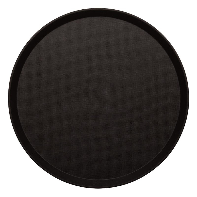 Cambro Treadlite rond antislip glasvezel dienblad zwart 40,5cm