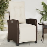 thumbnail of vidaXL Tuinstoelen 2 st verstelbaar met voetensteun poly rattan bruin
