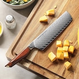 thumbnail of XinZuo - Damascus nakiri mes 18cm - X03 Xing Series - Mauro Uliassi (3-sterren Michelin chef)