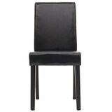 thumbnail of 6er-Set Esszimmerstuhl Stuhl Küchenstuhl klassisch und zeitlos  | HxBxT 90x43x56cm | Sitzhöhe 45cm |  Kunstleder  |  dunkle Beine |  Schwarz