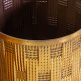 thumbnail of Vacchetti Tavolino metallo 1-2 oro con top a specchio tondo cm ø45h51,5