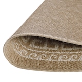 thumbnail of Teppich Outdoor Vintage Wetterfest Waschbar Strapazierfähig Balkon Terrasse Küche OEKO-TEX Rund Beige 120x120 cm – LOCARNO von Kadima Design