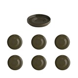 thumbnail of APS Schotel THE GRID 6-delige-set - porselein, Ø 12,5 cm, modderkleurig (bruin), stapelbaar