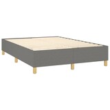 thumbnail of vidaXL Boxspringbett mit Matratze & LED Dunkelgrau 140x190 cm Stoff