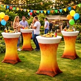 thumbnail of Stehtischhusse Stretch für Bistrotisch Motiv Ø 60-65x110-120 cm Bierglas
