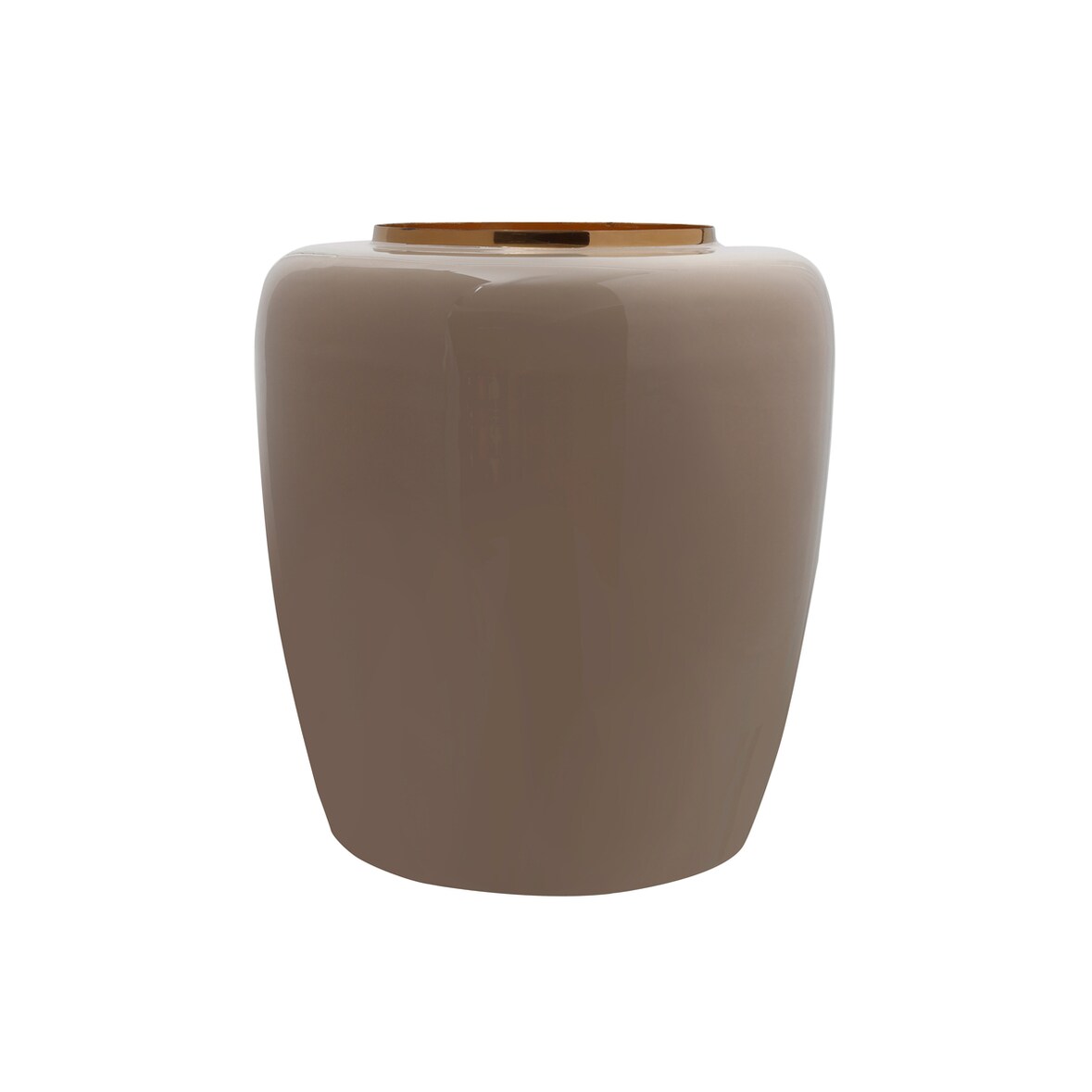 Vase Esmeralda Deco 100 Taupe / Gold
