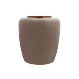 thumbnail of Vase Esmeralda Deco 100 Taupe / Gold