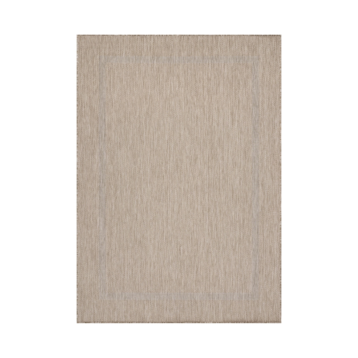 Teppich Outdoor Einfarbig Wetterfest Waschbar Strapazierfähig Balkon Terrasse Küche OEKO-TEX Beige 140x200 cm – ALSTER von Kadima Design