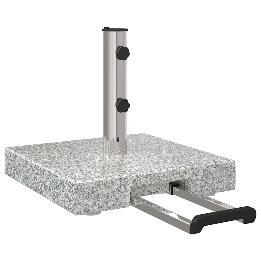 Helloshop26 - Base moderna per ombrellone con ruote 41 x 41 x 37 cm per uso esterno in giardini e terrazze in granito grigio 02_0058506