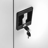 thumbnail of tectake Lockerkast met 6 vakken en hanggedeelte - grijs, 80 cm - 404383