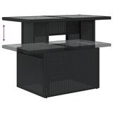 thumbnail of vidaXL 9-teiliges Garten-Sofaset mit Kissen in Schwarz aus Poly-Rattan