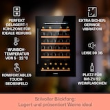thumbnail of Klarstein Vinsider 52 Built-In Uno Einbau-Weinkühlschrank 52 Fl 137Ltr Edelstahl Schwarz