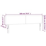 thumbnail of vidaXL Kopfteile 2 Stk. Cappuccino-Braun 90x5x78/88 cm Kunstleder