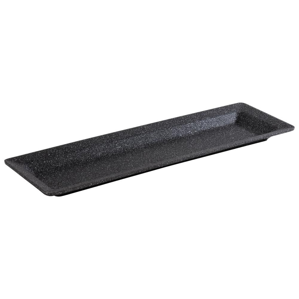 APS GN 2/4 dienblad -FROSTFIRE- 53 x 16,2 cm, H: 3 cm Aluminium, zwart / zilver