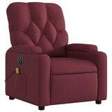 thumbnail of vidaXL Massagesessel Elektrisch Weinrot Stoff