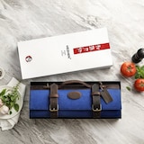 thumbnail of Hezhen - Messentas van canvas/leer - 43x15x15 cm - 900 gram - Blauw