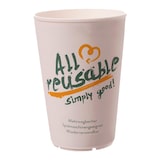 thumbnail of 50x Mehrweg Heißgetränkebecher Kaffeebecher Coffee to go 'All Reusable' - 300 ml