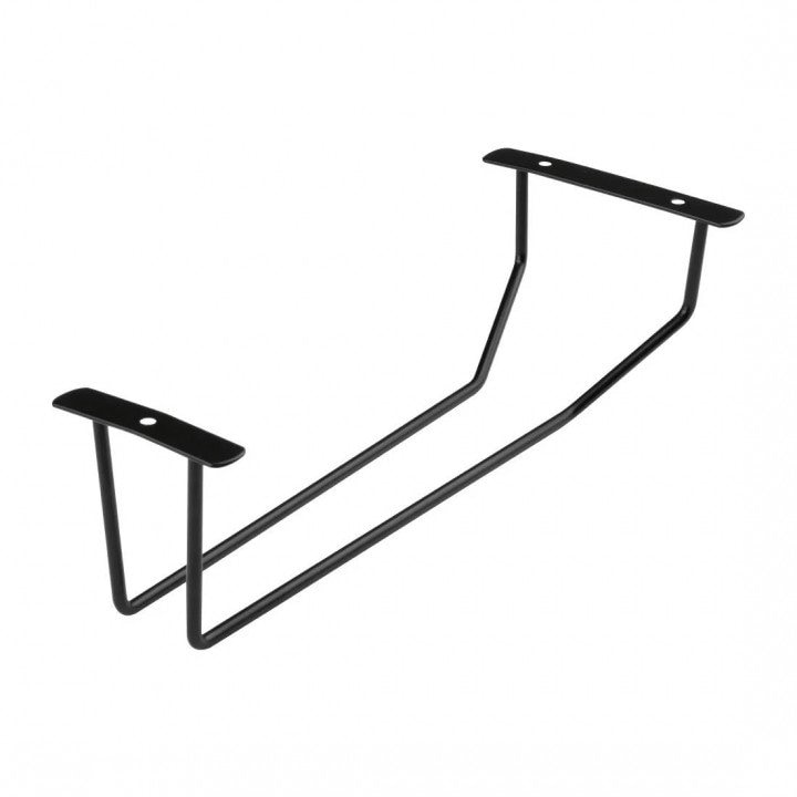 Support en acier porte-verres à pied (L)255 mm, noir