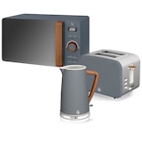 thumbnail of SWAN STRP1060GRYNEU Set da colazione Bollitore Tostapane Pane Microonde 20L Grigio Nordic, Grigio, 2200W
