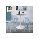 thumbnail of 4 Tabourets Gigognes empilables BM HOME TAB-BLEU-PASTEL en plastique, légers pour la maison salle de classe, cuisine, jardin