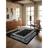 thumbnail of Teppich Flur Klassisch Pflegeleicht Waschbar Strapazierfähig Wohnzimmer Schlafzimmer Schwarz 140x200 cm – ASPEN von Kadima Design