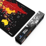 thumbnail of Titanwolf Gaming Mauspad XXL, glattes Stoffgewebe, Speed Mousepad 900 x 400mm große Fläche, Weltkarte rot