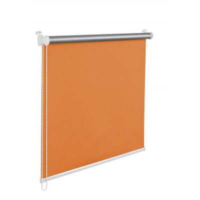 Thermorollo Verdunklungsrollo 100x150 cm orange Fensterrollo mit Thermobeschichtung  100% Abdunklung