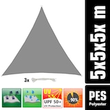 thumbnail of 5x5x5 Toldo Triangular Impermeable - Toldo Vela para Sombra Toldo Terraza Patio