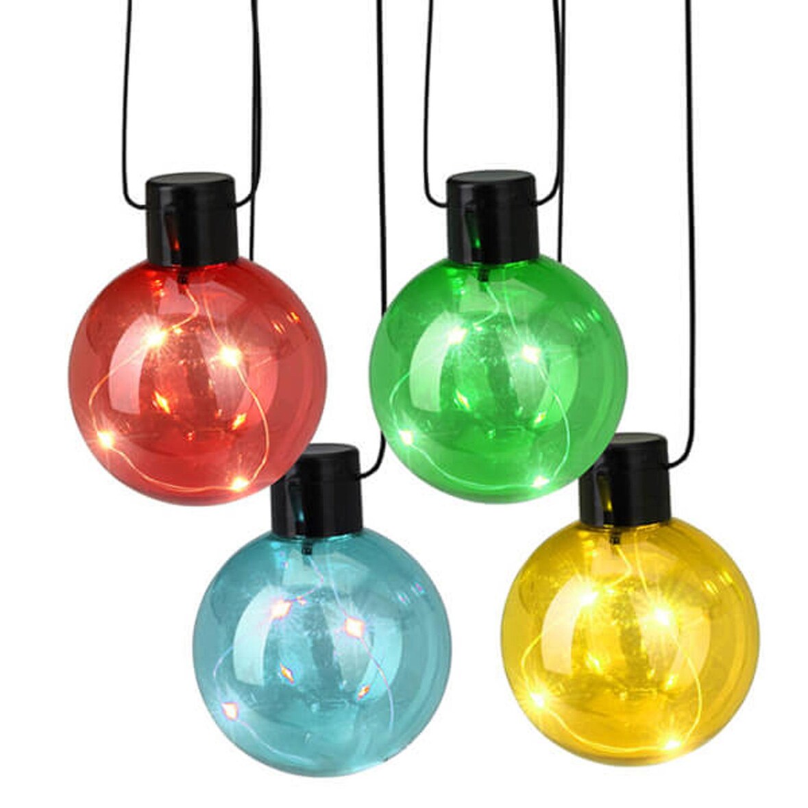 WellHome - Luzes de LED multicoloridas com temporizador e 10 lâmpadas