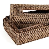 thumbnail of Bazar Bizar Boîte à mouchoirs en rotin 27x14 cm naturel marron