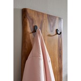 thumbnail of Wandgarderobe aus Sheesham Massivholz und Metall, Natürliche Baumkanten, 6 stabilen Haken. 40x7x140 cm | Kadima Design